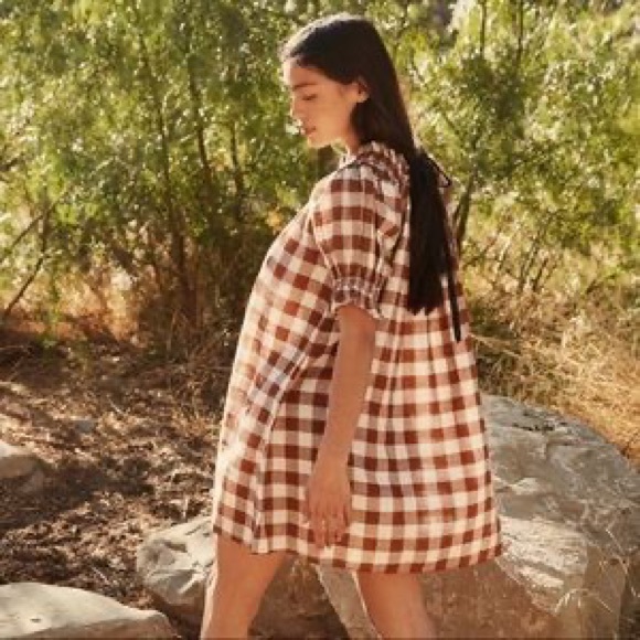 Doen Dresses & Skirts - NWT DÔEN x Heather Taylor Home XS Sureau Dress in Nutmeg Plaid